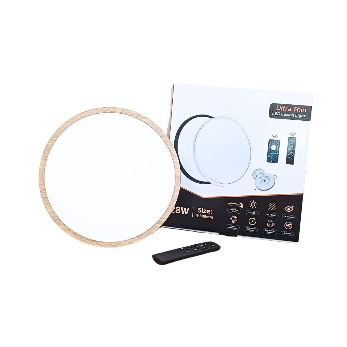 Luminaria Led Ultrafina Redonda diámetro 30cms 28W con conexión Bluetooth