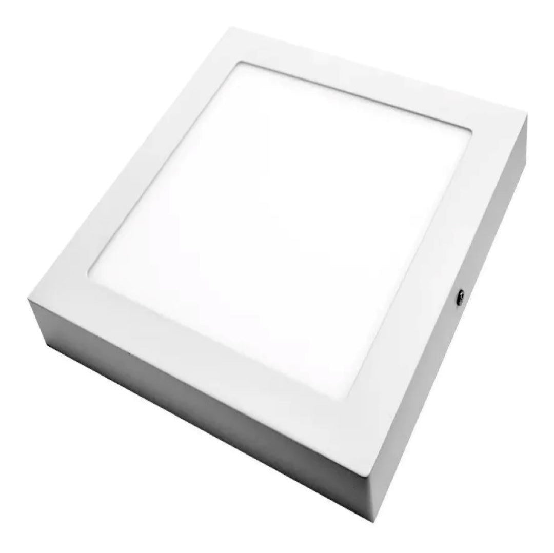 Plafon Led Cuadrado Luz Cálida 18w
