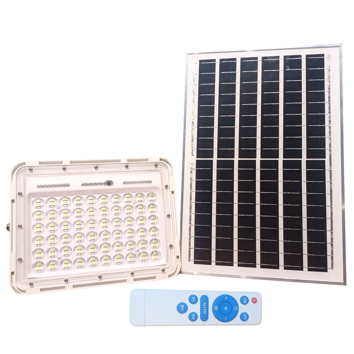 Reflector Led Solar 100w C/ Panel Solar Control Remoto
