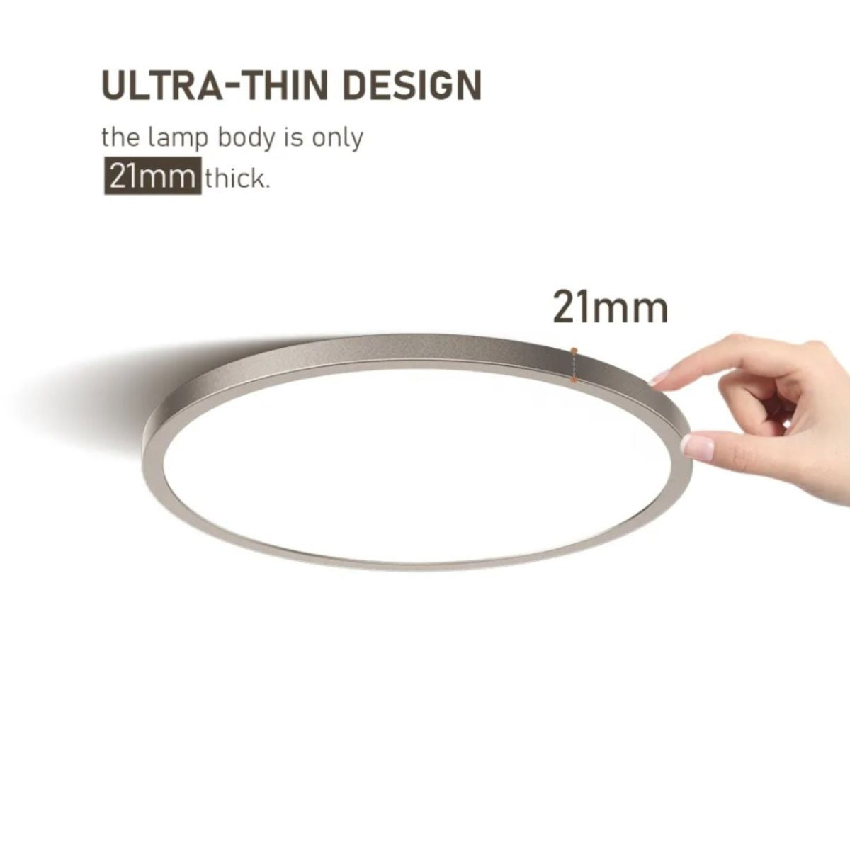 Luminaria Led Ultrafina Redonda diámetro 30cms 28W con conexión Bluetooth