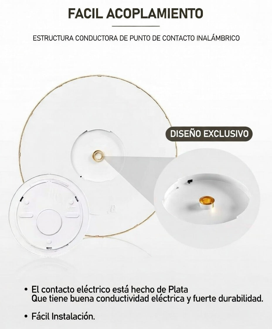 Luminaria Led Ultrafina Redonda diÃ¡metro 30cms 28W con control y conexiÃ³n Bluetooth - imagen 7