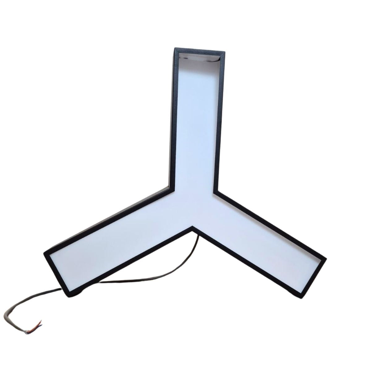 Luminaria Led colgante moderna Y, luz cálida 20w