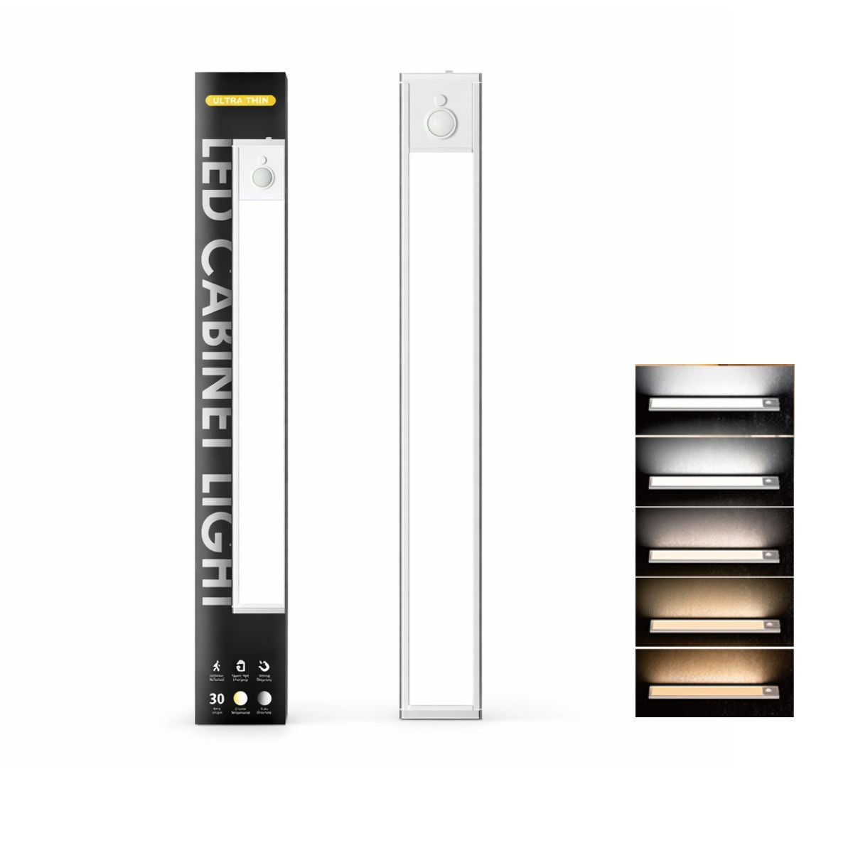 Luz Barra Led 50cms , sensor de movimiento, recargable USB, 5 tonos de luz,  para armario, cocina, escritorios
