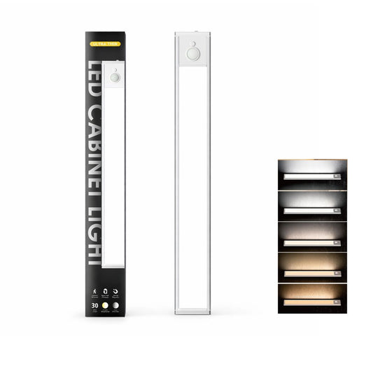 Luz Barra Led 50cms , sensor de movimiento, recargable USB, 5 tonos de luz,  para armario, cocina, escritorios