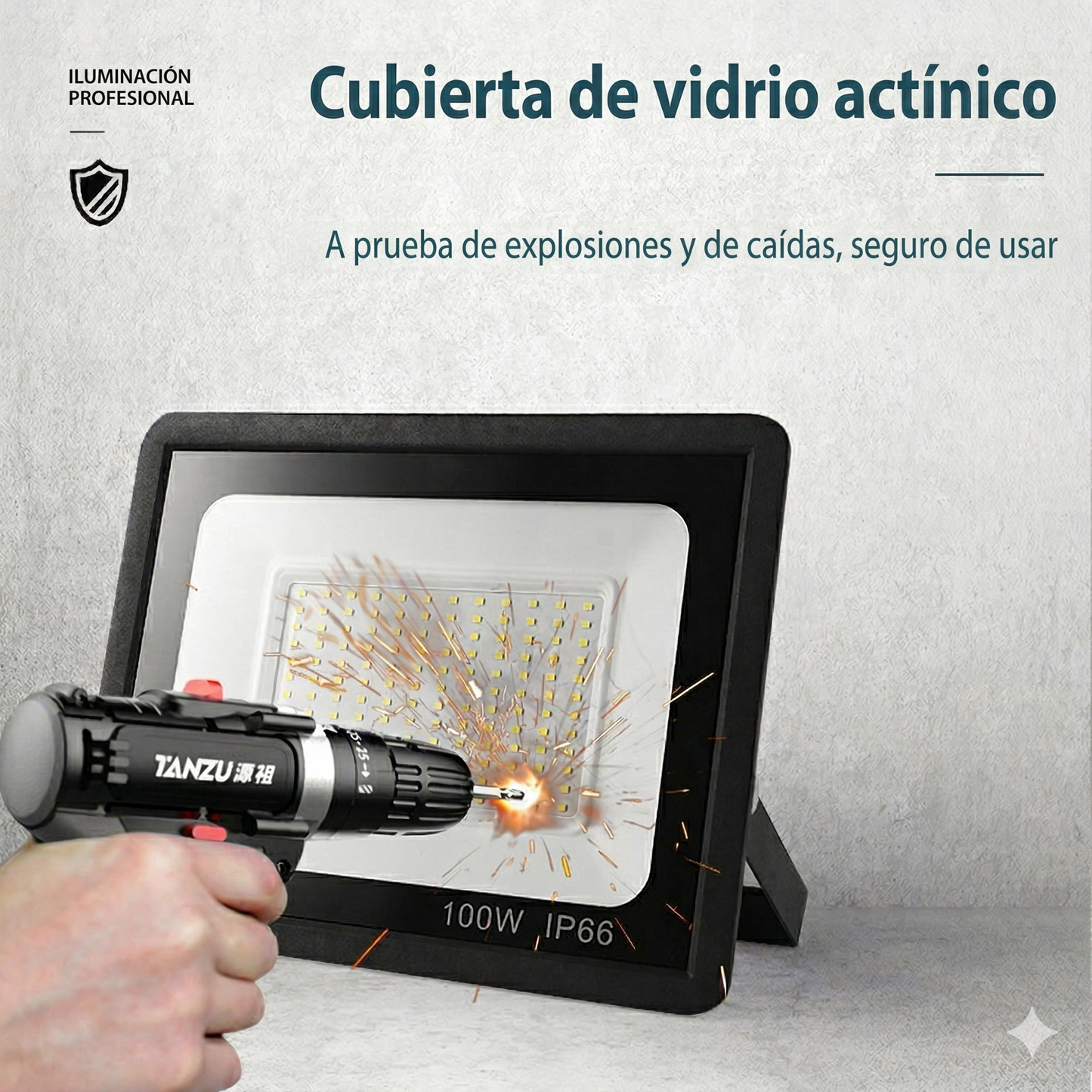 Reflector Led 100w Luz Fria Exterior 220v