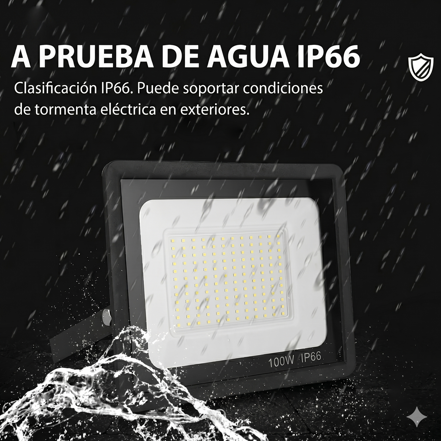 Reflector Led 100w Luz Fria Exterior 220v